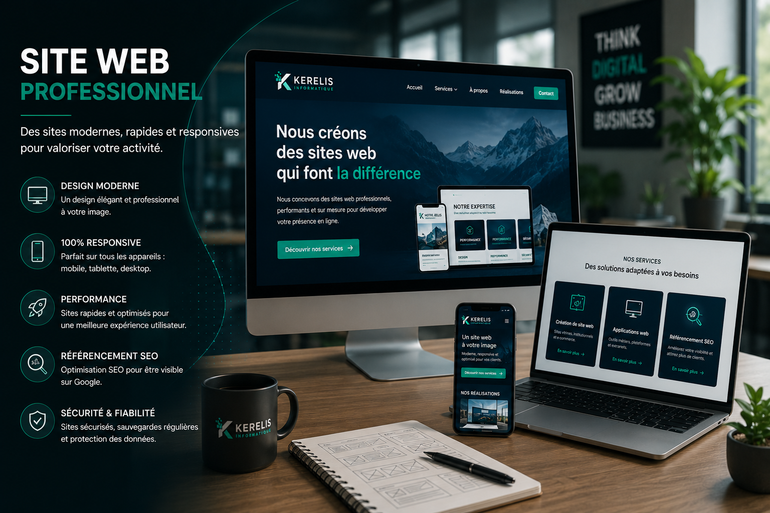 Création de site web